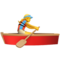 Woman Rowing Boat emoji on Apple